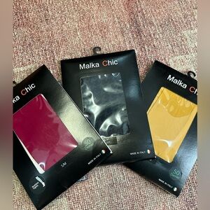 Lot of 3 Malka opaque tights size s/m new in box